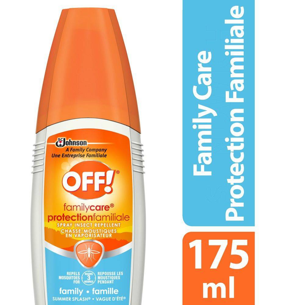 Off! chasse-moustiques insecticide en vaporisateur family caremd summer splashmd d'off!md - 175ml (175 ml) - family care insect repellent pump spray (175 ml)