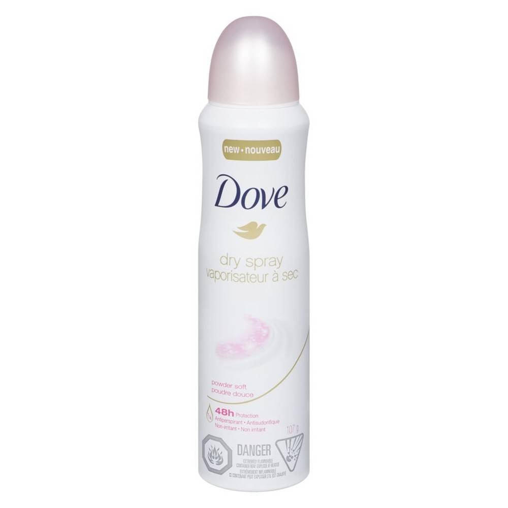 Dove  antisudorifique (107 g) - dry spray powder soft (107 g)