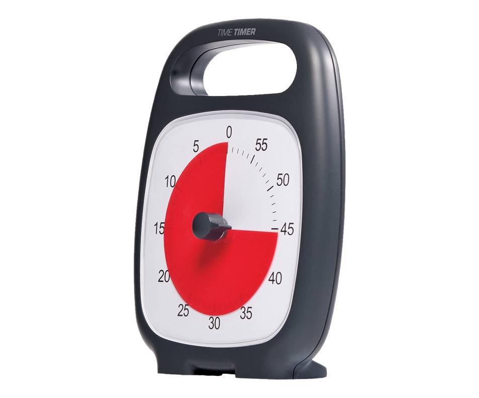 Time timer plus  in, 1 unité, gris charbon (60 m) - time timer plus  in, 1 unit, charcoal (60 m)