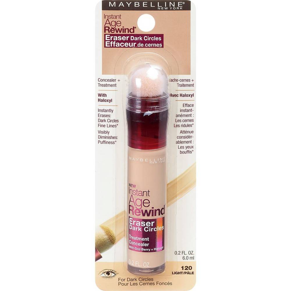 Maybelline instant age rewind traitment correcteur pour les cernes (6 ml) - instant age rewind concealer + treatment 120 light 6.0 ml (6 ml)