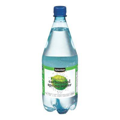 Selection eau de source gazéifiée à saveur de lime (1l) - lime flavoured carbonated spring water (1l)