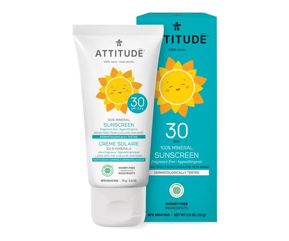 Attitude crème solaire fps 30 (75 g, sans parfum) - sunscreen sfp 30 (75 g, fragrance free)
