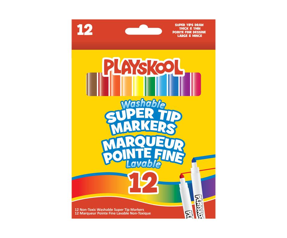 Playskool marqueurs lavables (12 unités) - washable markers (12 units)