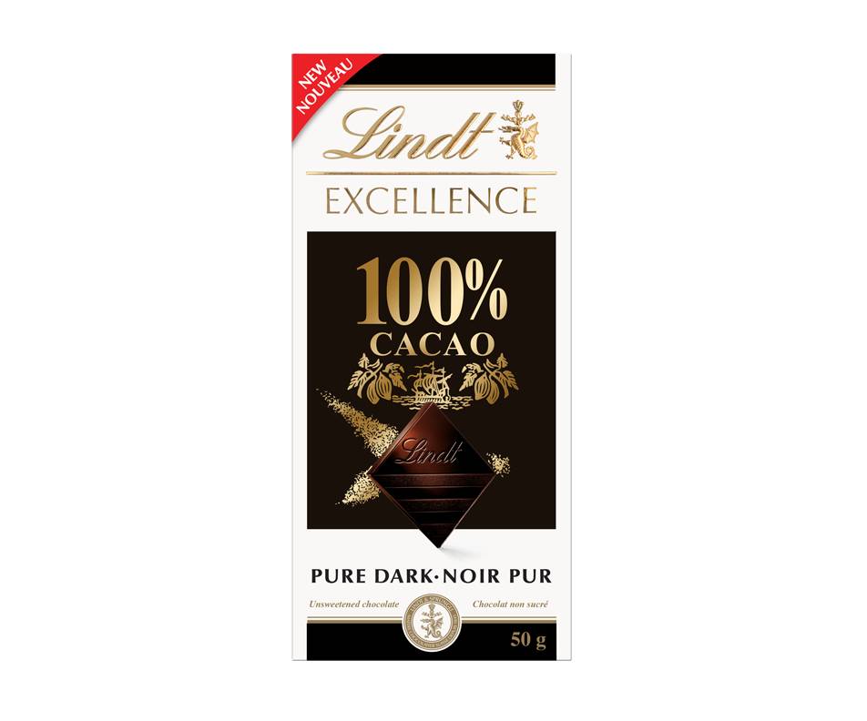 Lindt chocolat noir pur excellence (50g) - excellence pure dark chocolate (50 g)