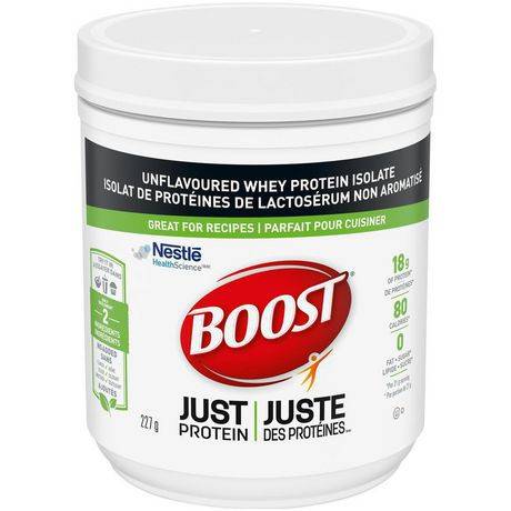 Boost juste des protéines de boost poudre (boîte de 227 g) - just protein unflavoured whey protein powder (pack of 1 | 1 x 227 g)