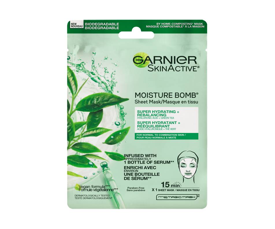 Garnier skinactive moisture bomb masque en tissu super hydratant