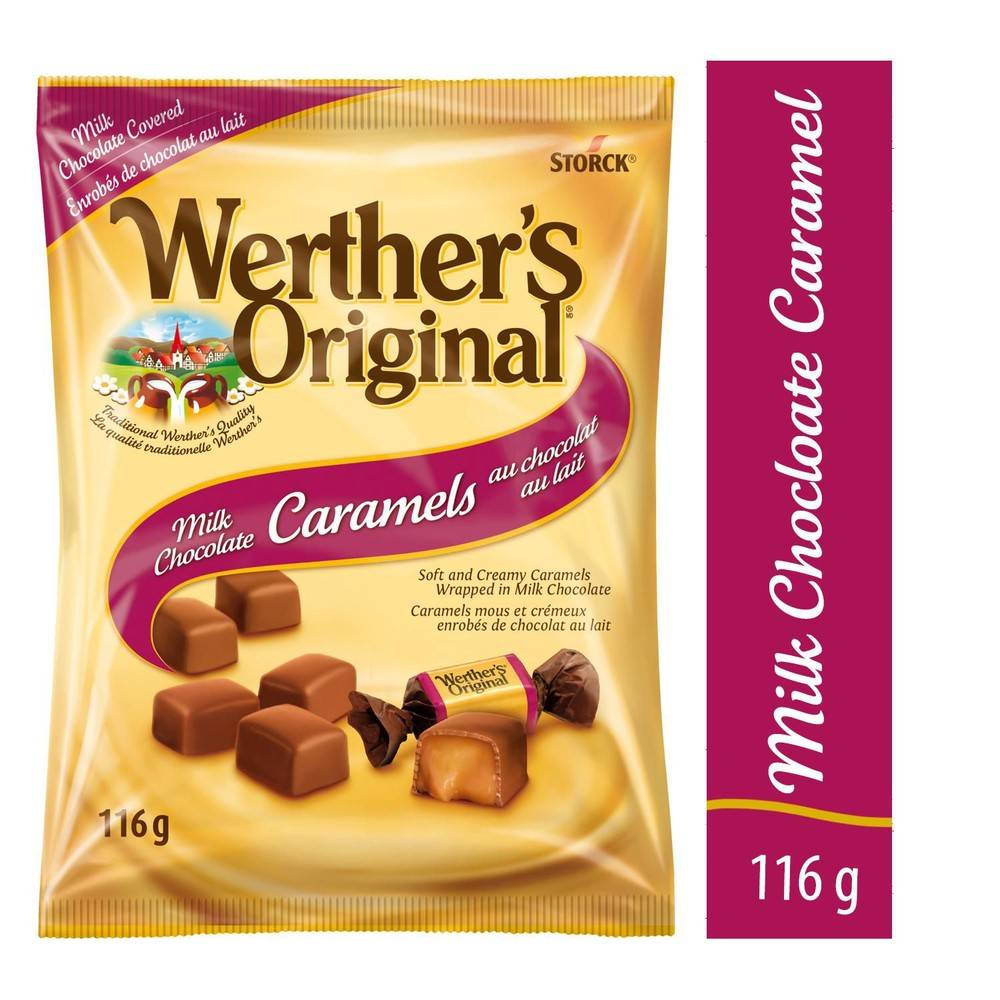 Werther's original werther's original caramels au chocolate au lait (5 units) - milk chocolate caramels (116 g)