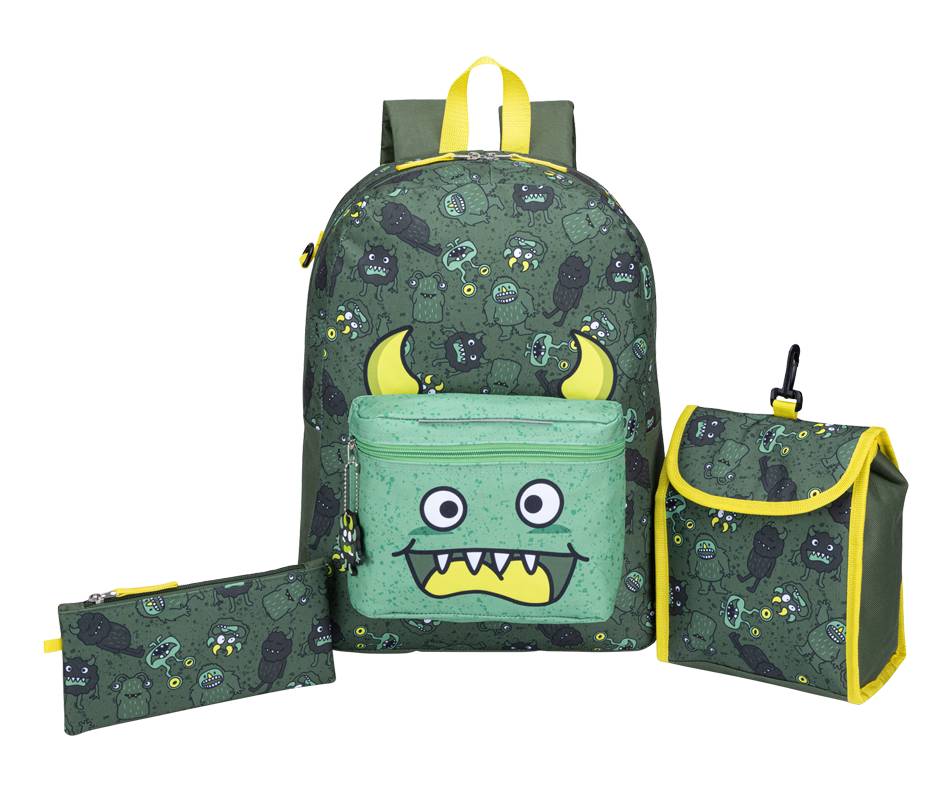 Sac Dos/Lunch/Etui Monstre - Backpack/Lunch/Case Monster
