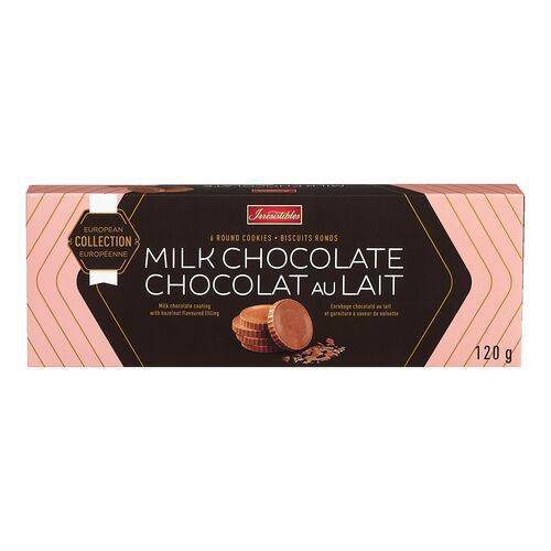 Irresistibles biscuits ronds au chocolat au lait (120g) - milk chocolate round cookies (120 g)