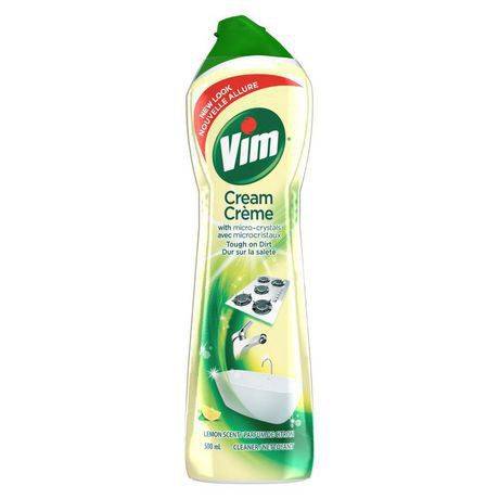 Vim crème nettoyante citron (500 ml) - cream multipurpose cleaner, lemon (500 ml)