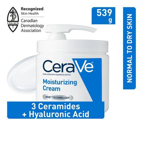 Cerave crème hydratante visage et corps pour peau sèche