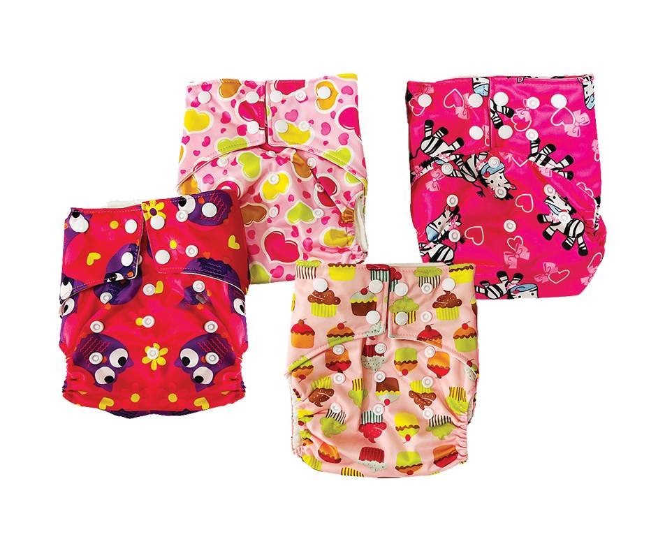 Pers Bebe Couche Lavabl Fille - Pers Baby Cloth Diaper Girl