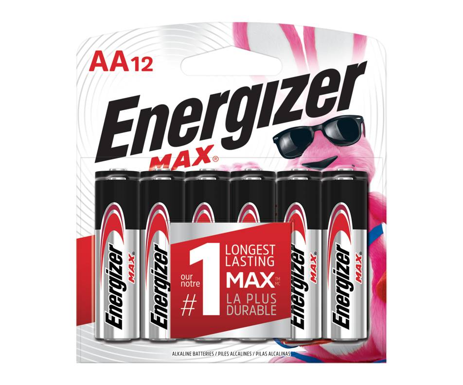 Energizer maxi piles alcalines aa (12 unités)