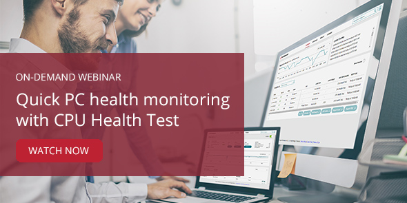 CPU Health Test on-demand webinar banner