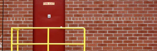 photo of a fire door