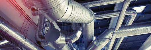 System of industrial venting pipes