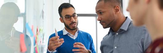 Group of people planning strategy