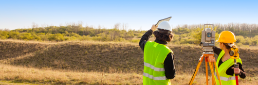 Employees performing an environmental assessment