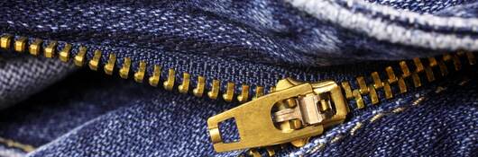 Jeans zipper.