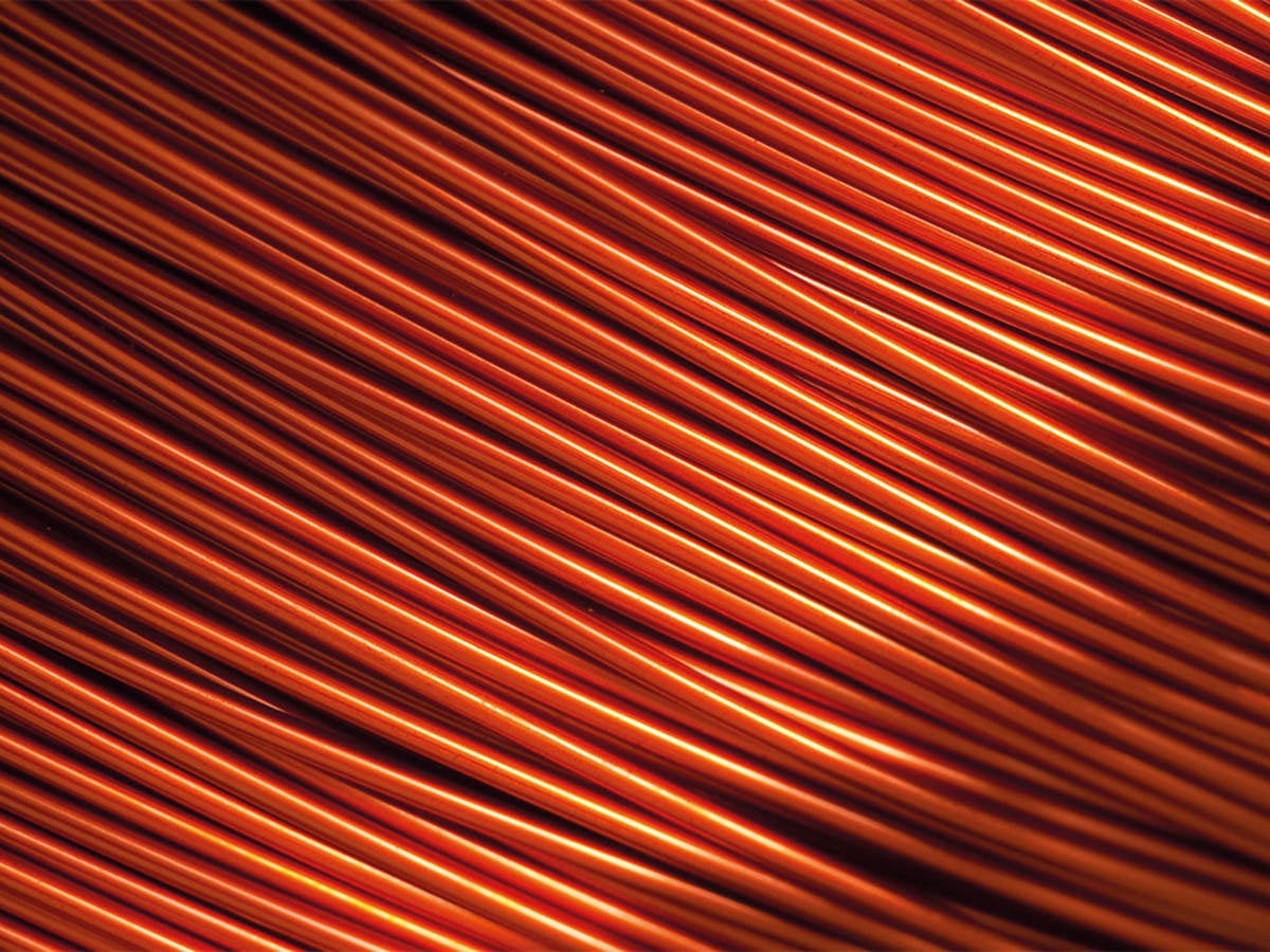 A close-up image of hundreds of electrical wires. 