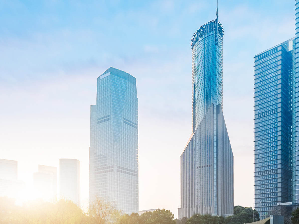 Photo of a city skyline