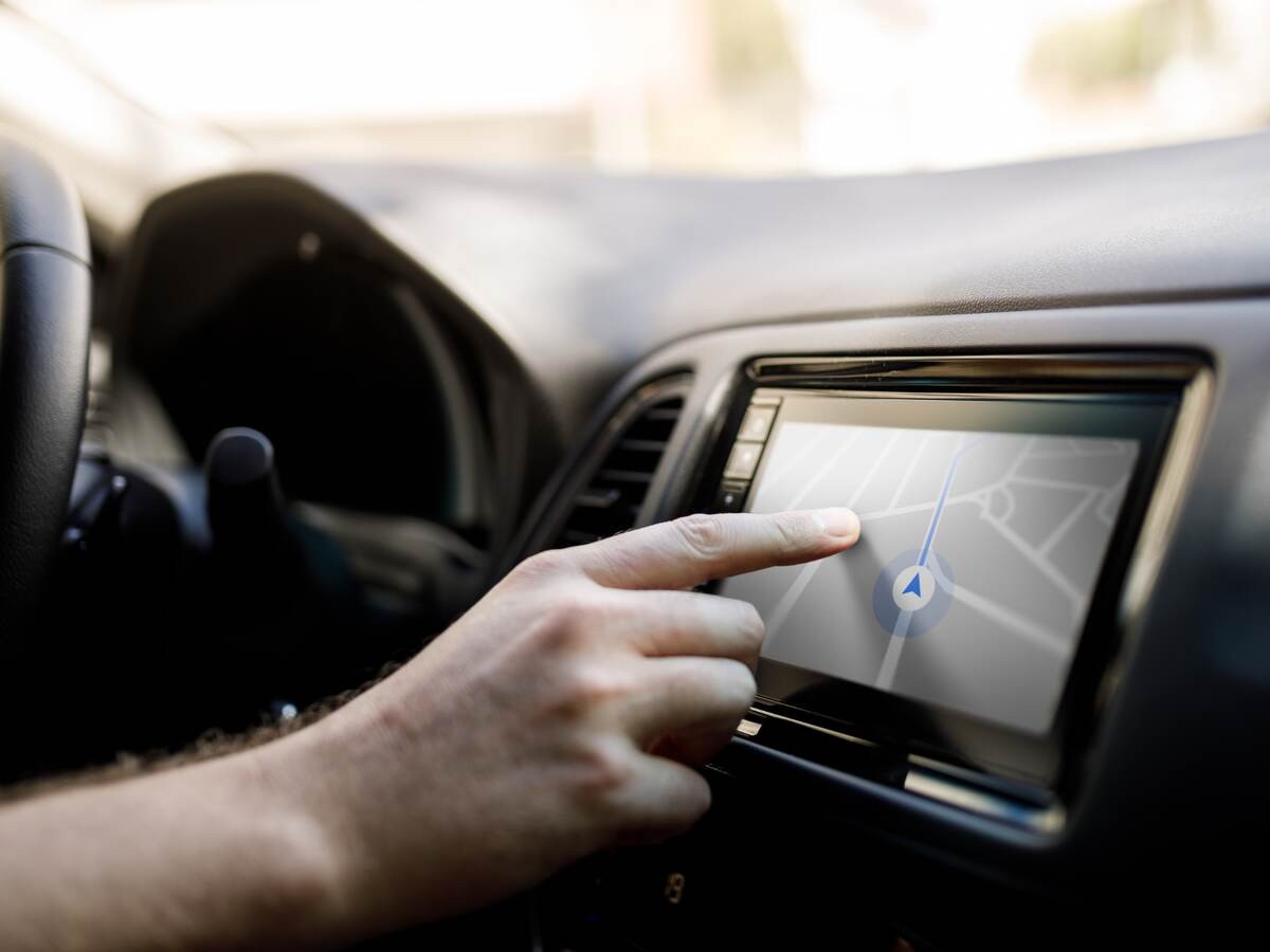 Touching GPS screen