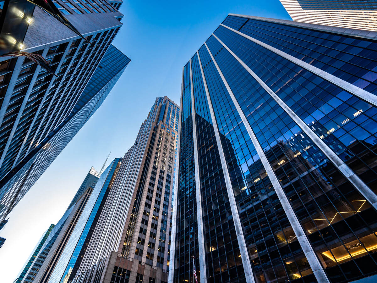 Low angle view of modern building against the sky 