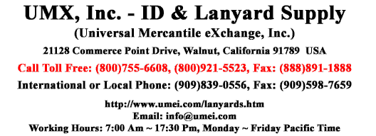 You are viewing UMX > Lanyards > Badge Clips > Plastic Badge Clip, Plastic ID Holder Clip and Plastic Name Badge Clip Supplies.