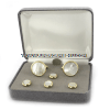 U.S. MILITARY MOTHER OF PEARL CUFF LINKS AND STUDS