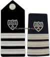 COAST GUARD AUXILIARY DIVISION COMMANDER HARD/ENHANCED SHOULDER BOARDS