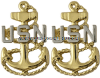 U.S. NAVY E-7 CHIEF PETTY OFFICER COLLAR DEVICE