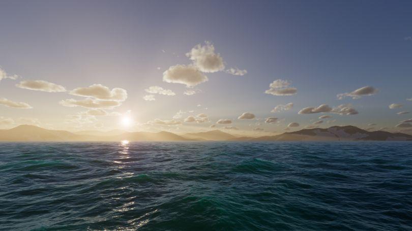 Clouds and water