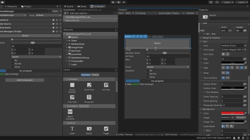 UI Builder ビジュアルワークフローのスクリーンショット