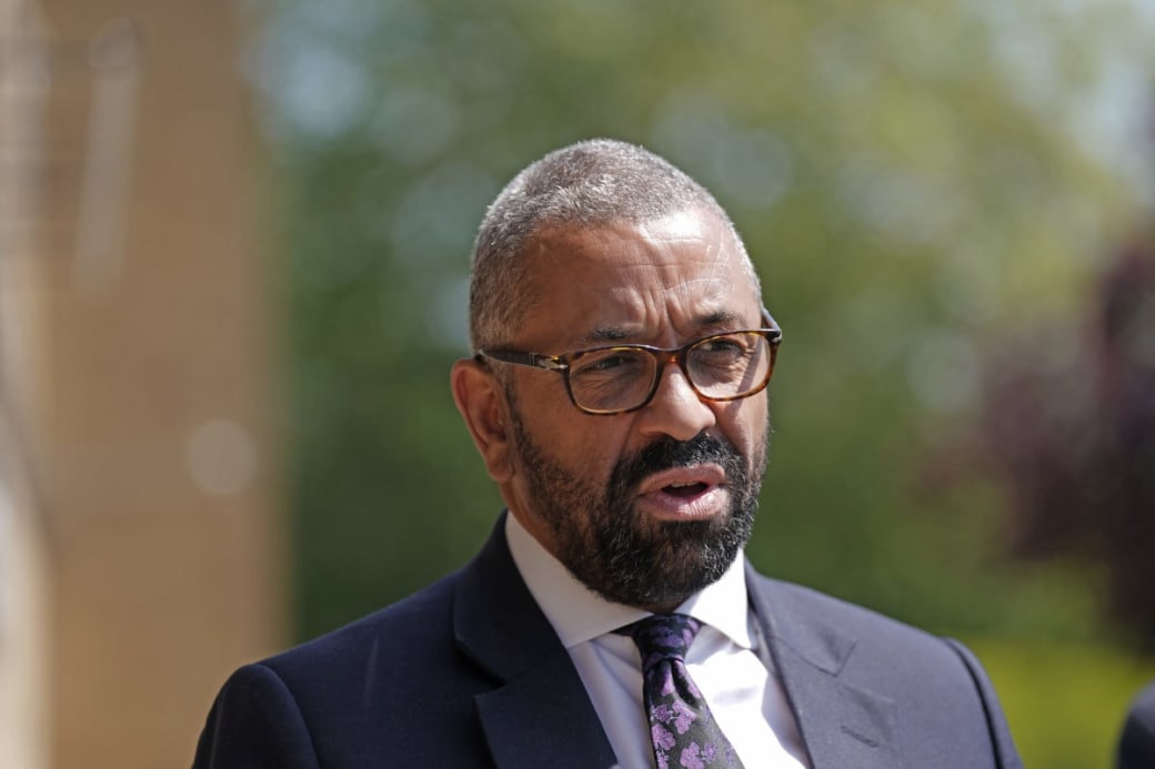 Former home secretary James Cleverly (Joe Giddens/PA)