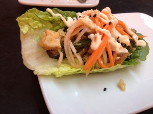 Korean Bibimbap Lettuce Wrap