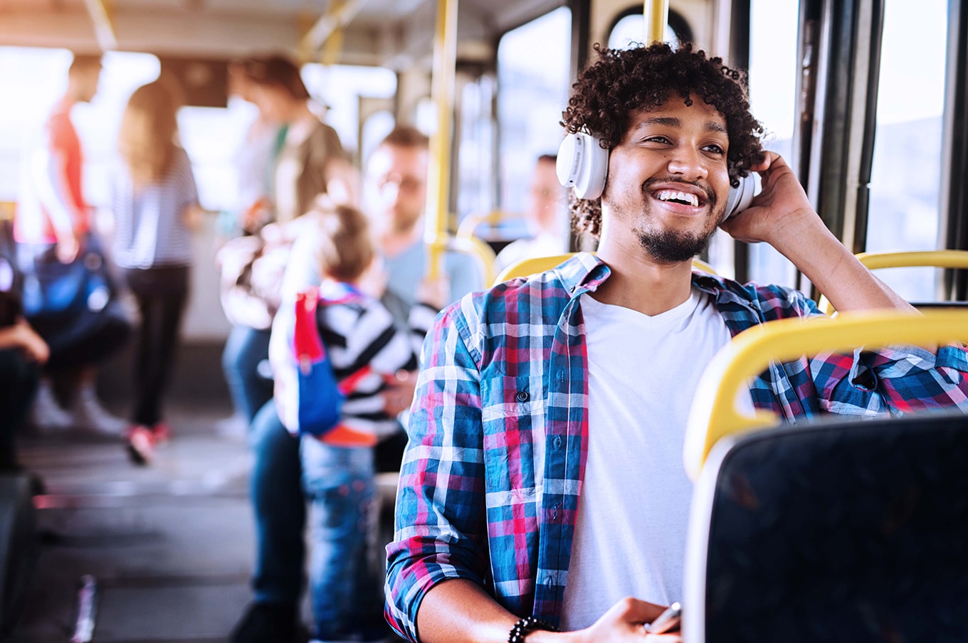 guy on bus