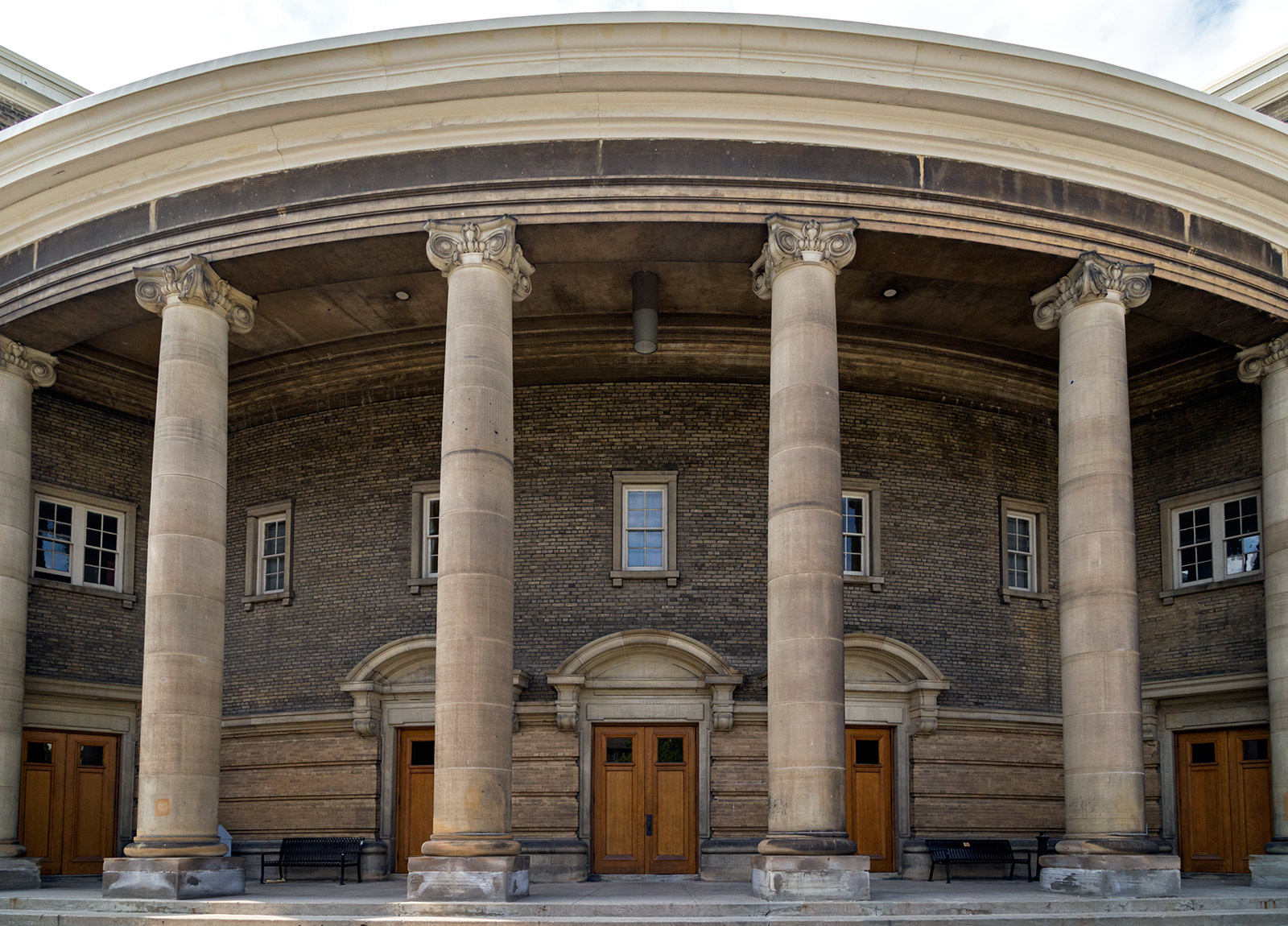 20140827. The massive columns of Convocation Hall (c.1907) at th