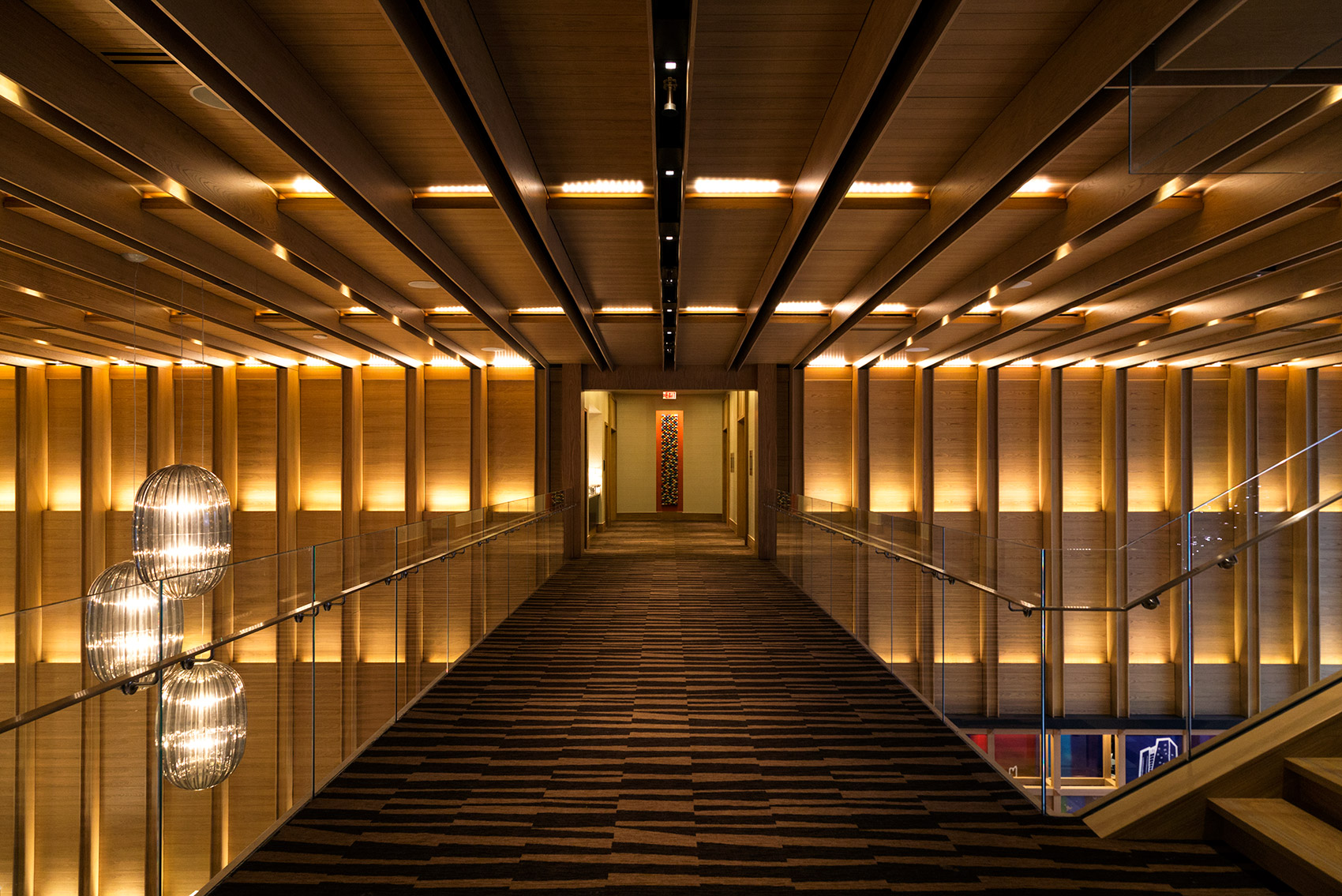 20141126. Gawking at Delta Toronto's stunning hotel lobby from t