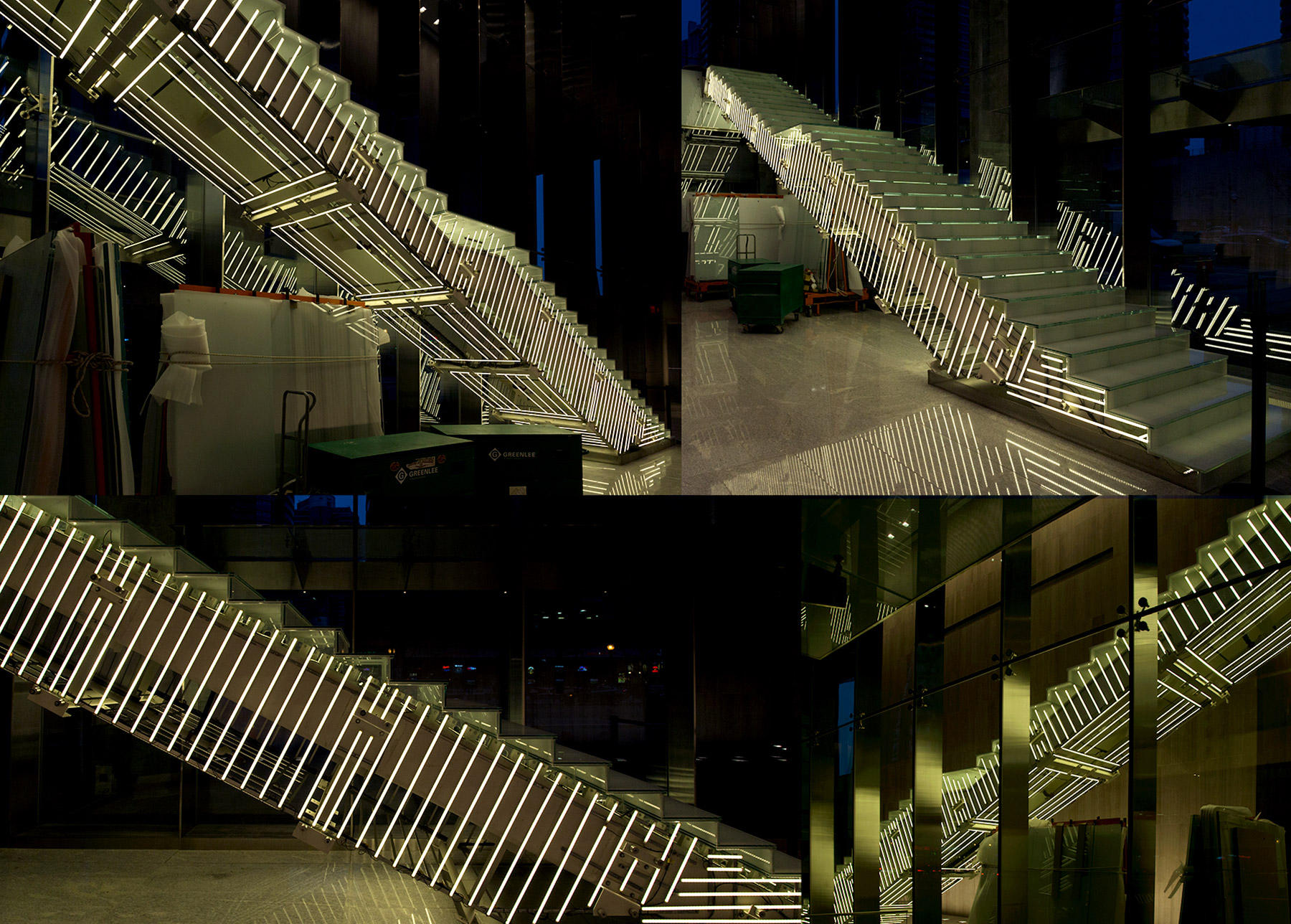 20141202. The impressive light stairs at Toronto's recently open