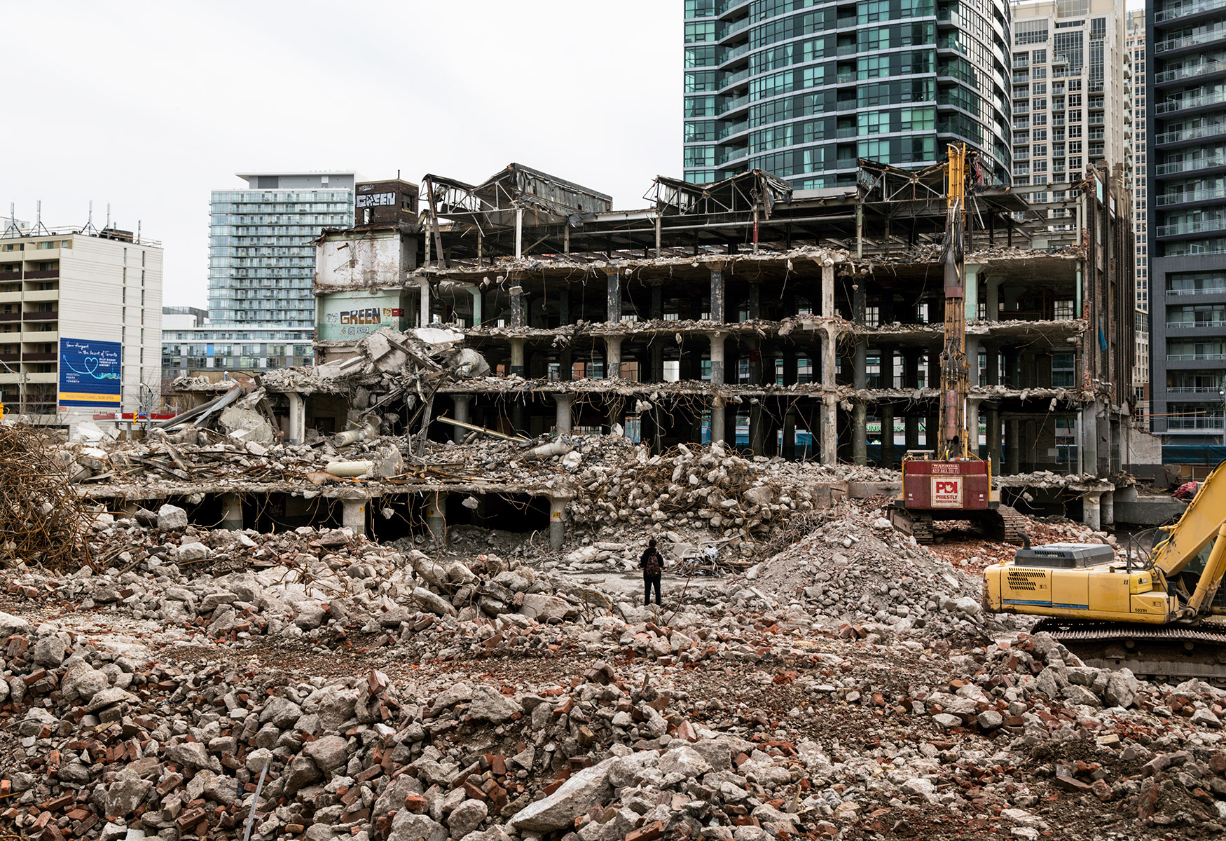 20160312. All that remains of the 1928 Art Deco Loblaws Grocerterias Warehouse (Lakeshore and Bathurst, Toronto).