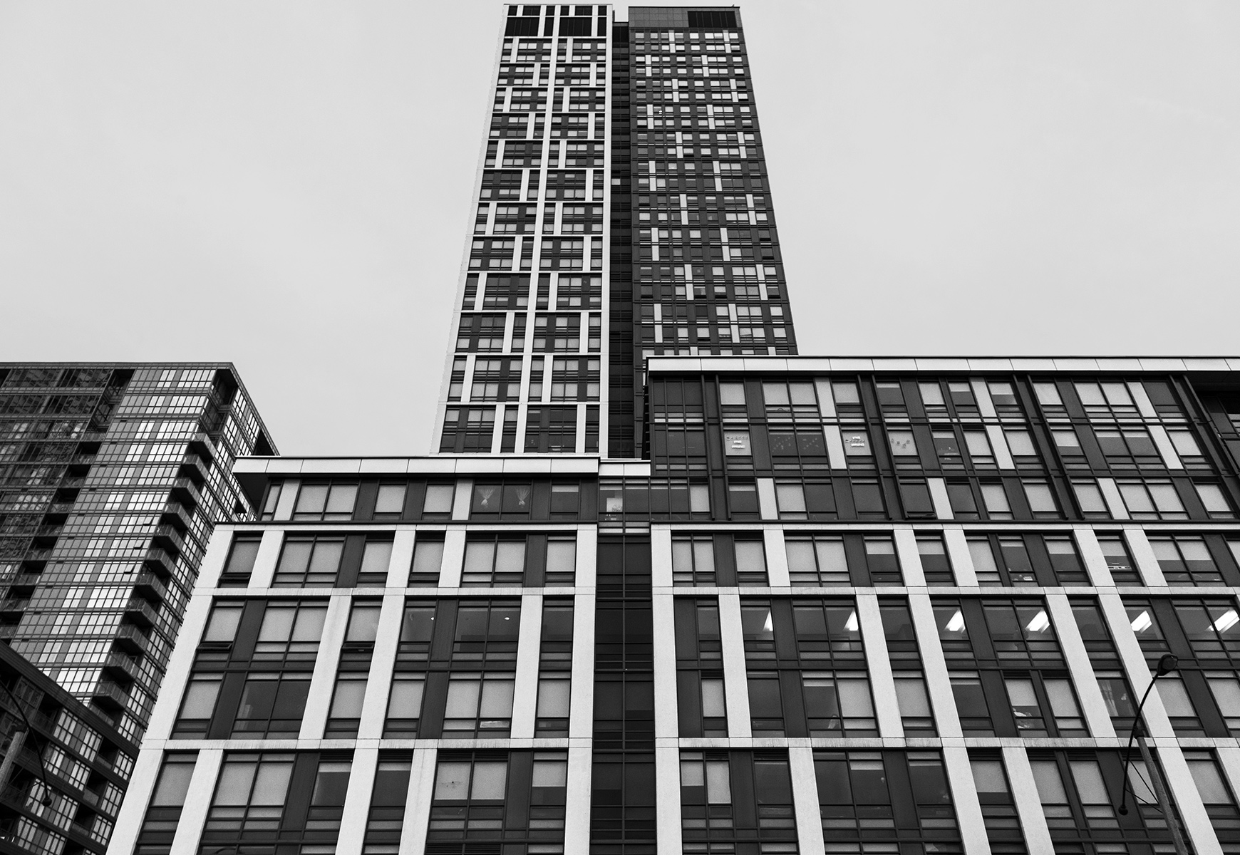 20160315. Peering up Cityplace's Block 32 at bold Toronto Commun