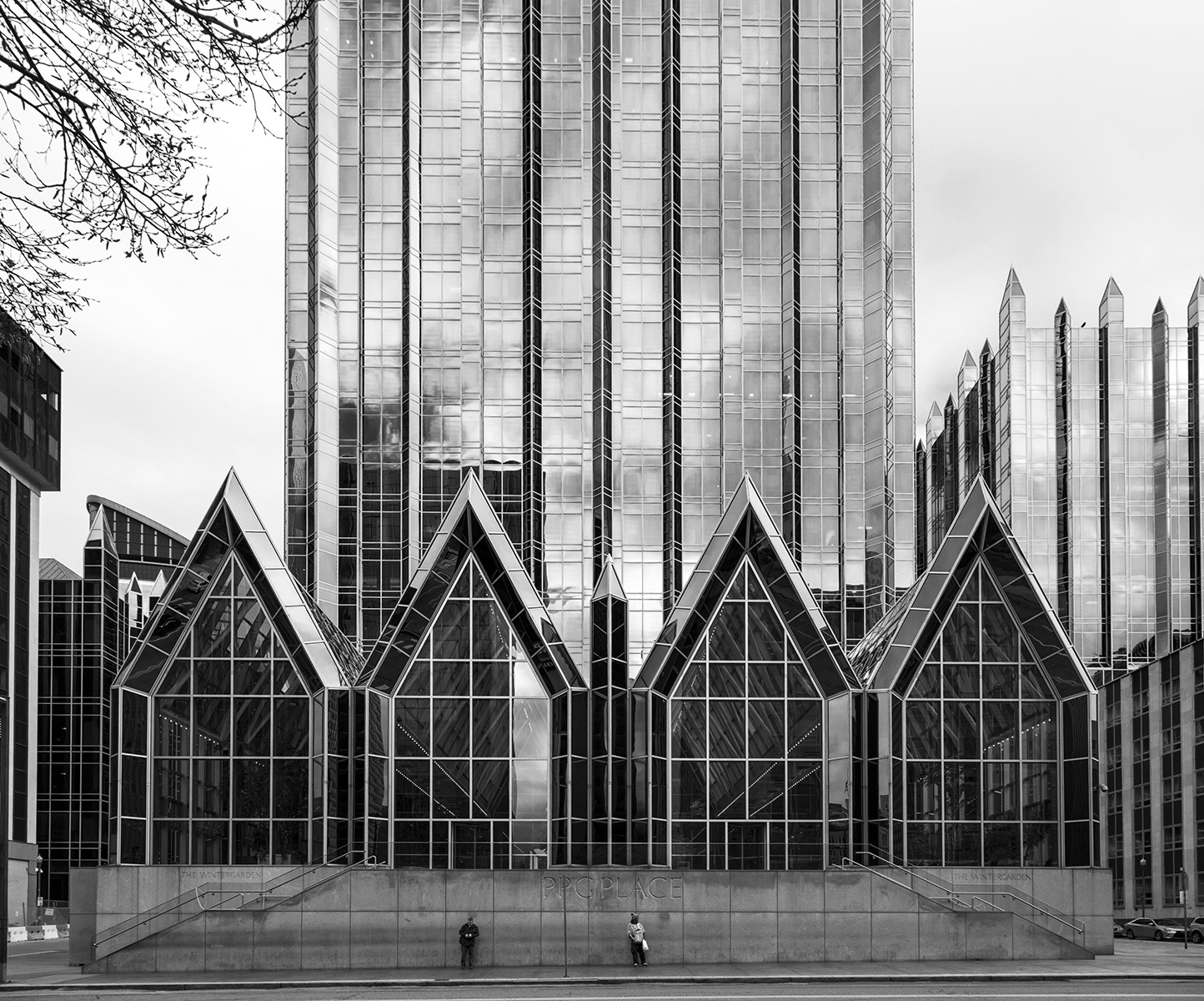 20160329. Pittsburgh's Postmodern glass Gothic PPG Place.