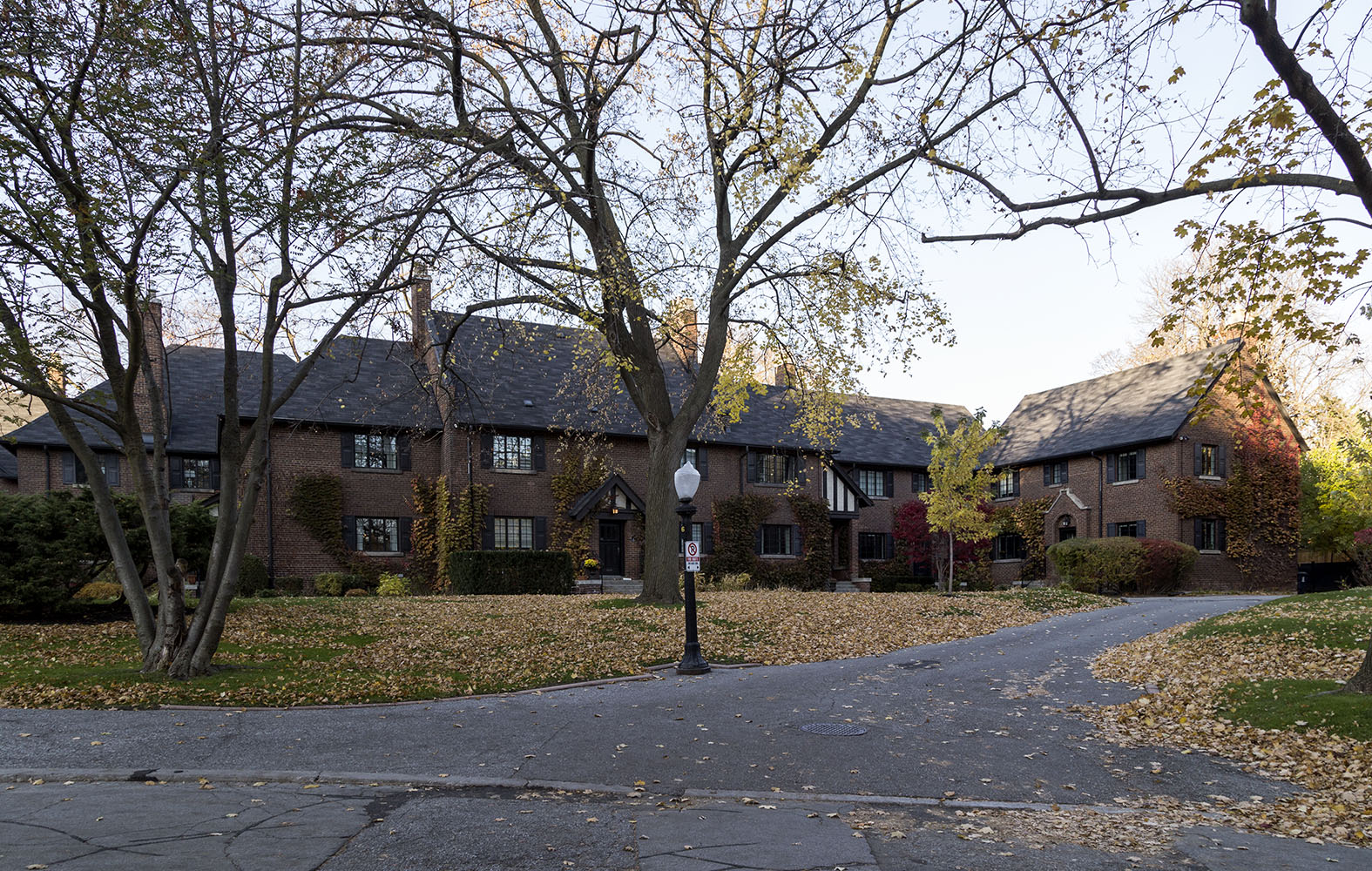 20161121. Three English Cottage Style structures, each with seve