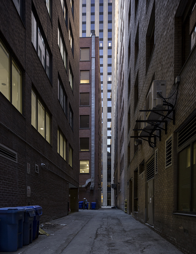 20170106. In an anthropogenic canyon in Toronto's Financial Dist