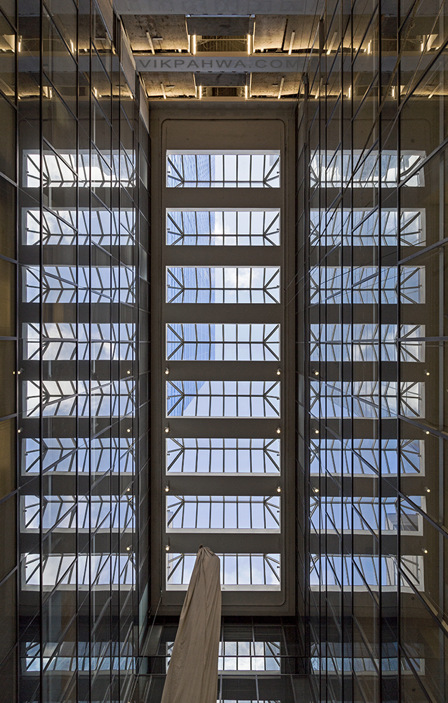 20170314. Eight section dual reflection atrium skylight.