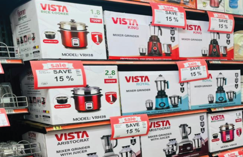 Vista products now in available in Shwapno outlet