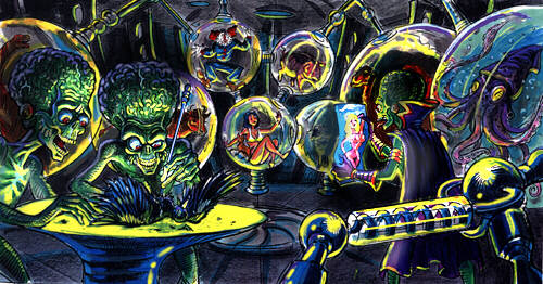 Mars attacks Concept art