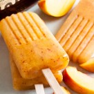 Peach Bourbon Popsicles – the flavours of the southern states in a grown-up treat.