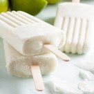 These coconut lime popsicles are creamy, delicious, and so refreshing for a hot summer day. Not to mention super easy to make.