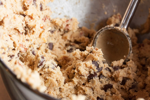 Nutty Chocolate Chip Cookies – there are lots of chocolate chips in here, but even more nuts. Two kinds of toasted nuts for lots of nutty flavour!